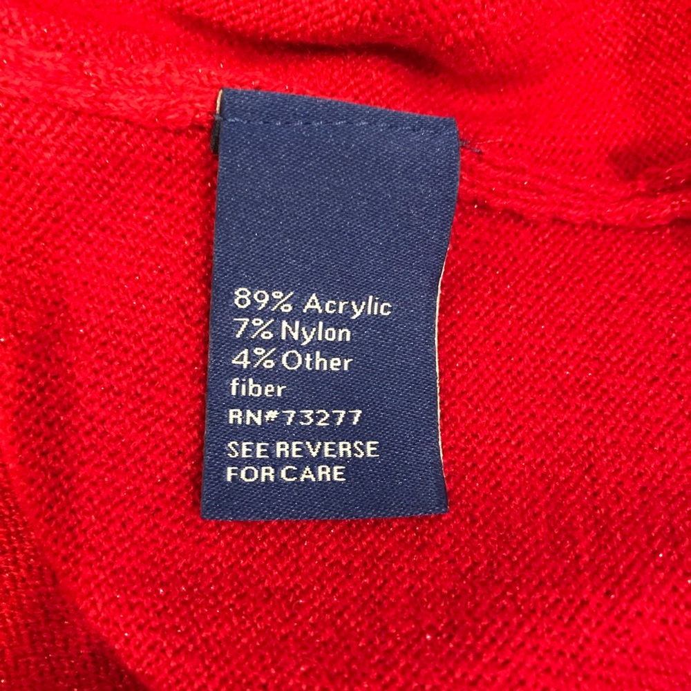 Apt 9 Tunic Sweater Sparkle Red Tango NEW - Picture 11 of 11